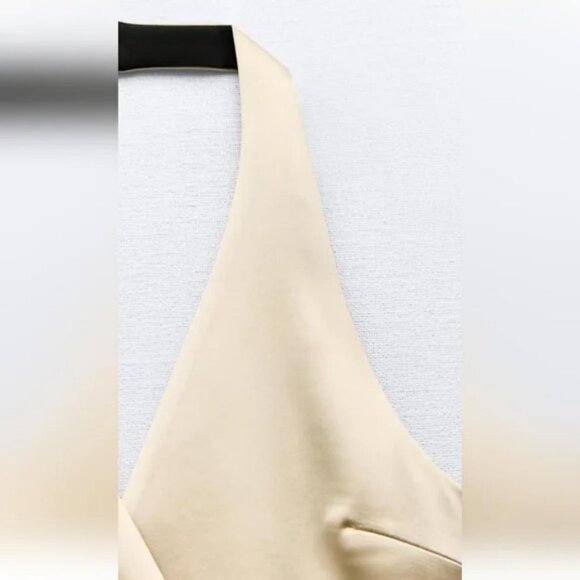 ZARA SATIN TIE TOP - Picture 5 of 7